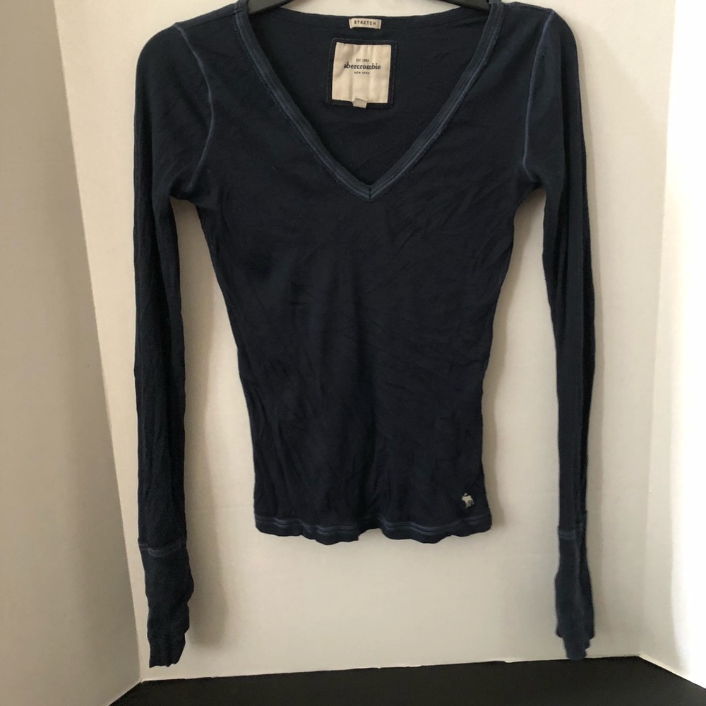 Navy blue Abercrombie and Fitch long sleeve